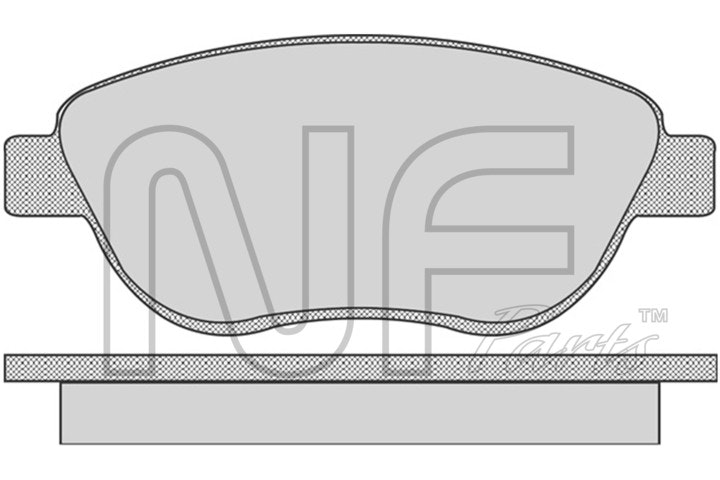 NF PARTS Комплект тормозных колодок, дисковый тормоз NF0018871